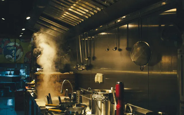 Cuisine professionnelle pendant la préparation
