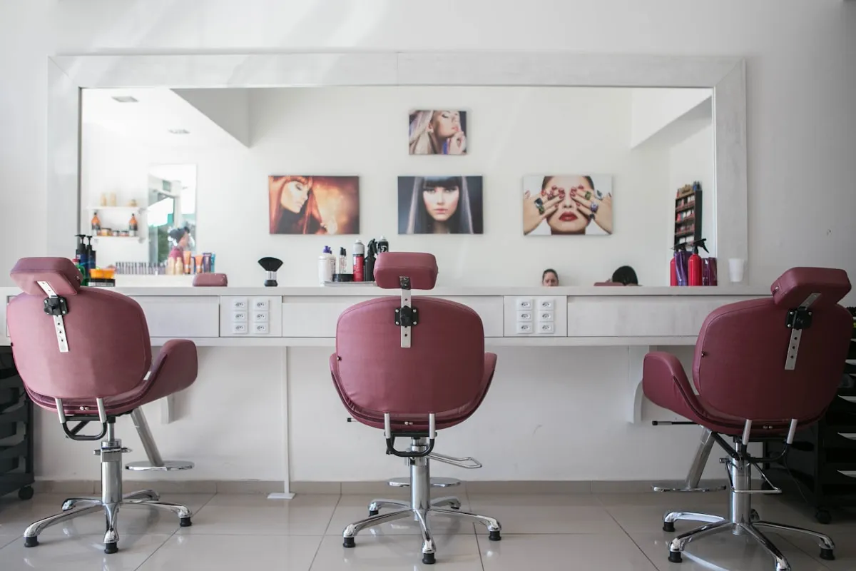 Site web pour un salon de coiffure